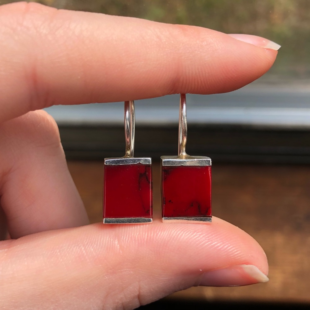 Red Jasper earings